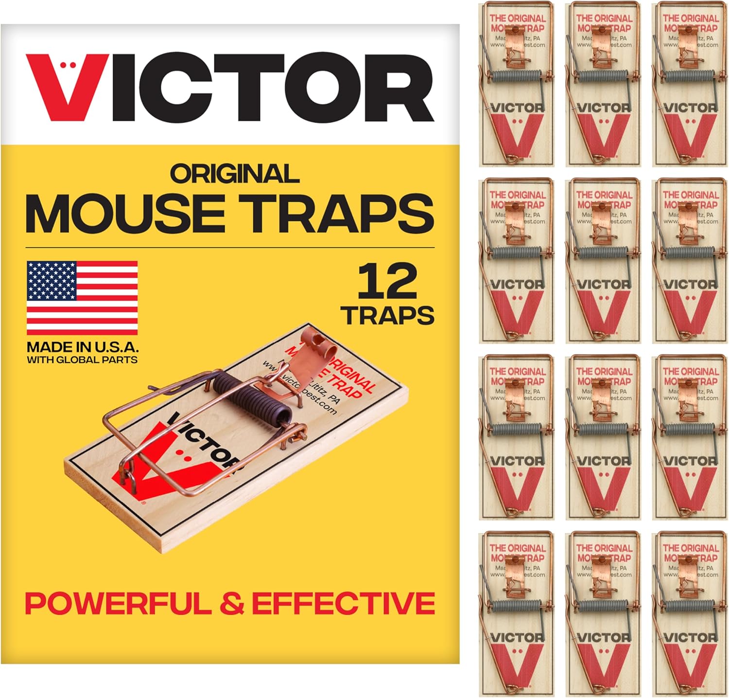Mouse Snap Traps (Classic Wood Set) product image